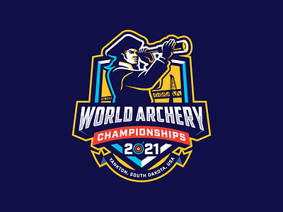 WORLD ARCHERY CHAMPIONSHIPS 2021 archery logo sports logo yankton
