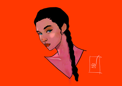 Portrait of a woman digitalart digitalartist digitalillustration graphic design illustration ilustracion