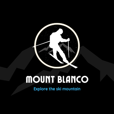 Ski mountain logo 3d animation branding graphic design logo motion graphics ui