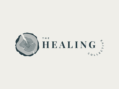The Healing Collective - Brand Logo brand identity branding graphic design logo therapy tree rings