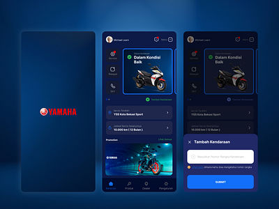 Redesign Yamaha Indonesia App app dailyui design homepage design indonesia mobileapp motorcycle ui uiux ux yamaha yamaha indonesia