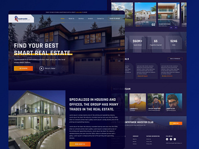 Trending Real Estate Landing Page 3d branding design figma graphic design real estate ui ux vector