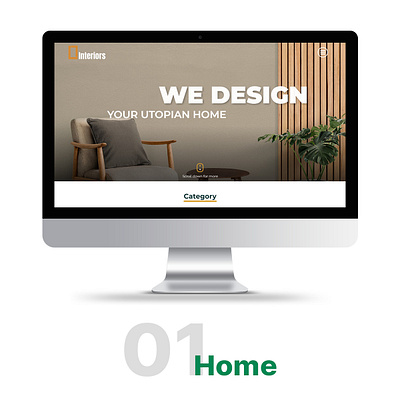 O Interior - Web Design #1 adobexd branding design figma graphic design illustration logo ui ux webdesign