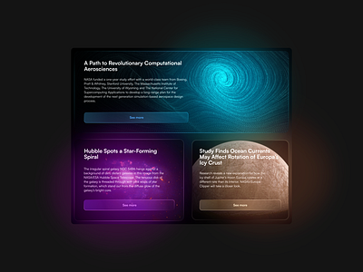 Nasa Website Dashboard graphic design ui