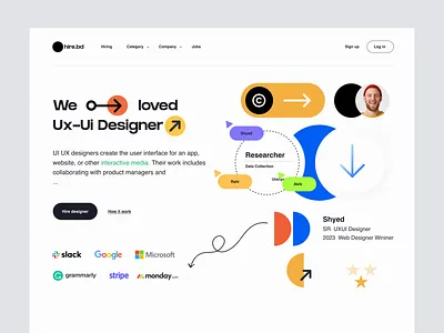 Hiring Platform - Website Design digital product jobs jobs website landing page marketing website product website saas design startup vacancy web web design website website design