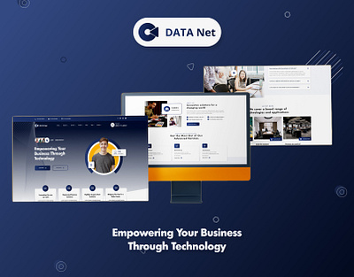 DATA Net branding design logo product typography ui ux web web design