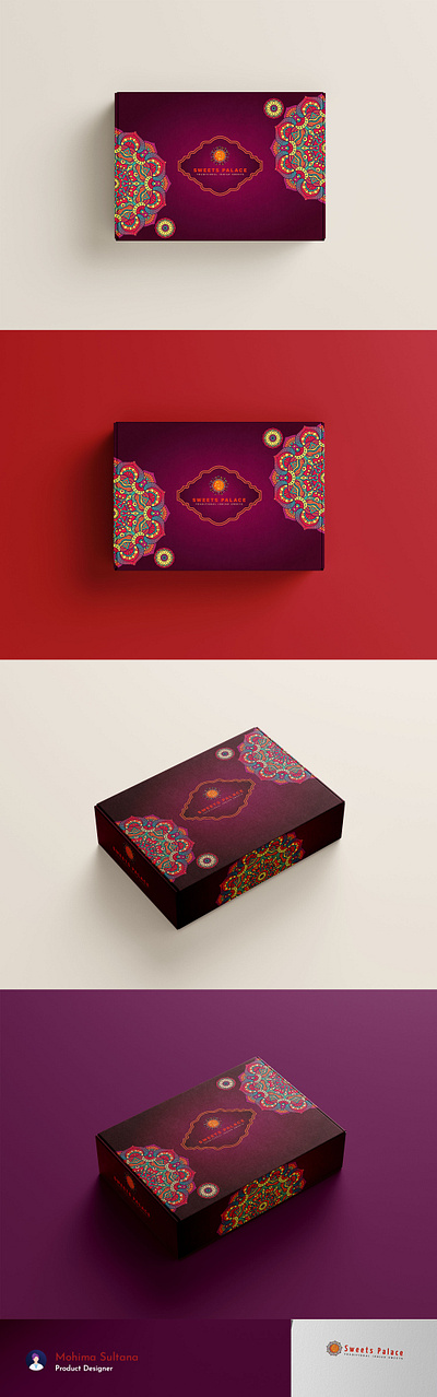 Sweets Palace Box Design berlin box brand celebrations creative design diecut dieline festival food graphic design illustration indian sweet label laddu packaging product sweets vector wedding