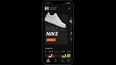 StepUp Shoes App appdesign figma ios mobile app mobileapp mockup prototype shoes ui userexperience userinterface ux