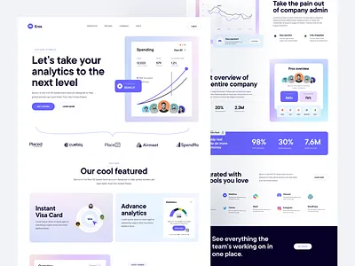 Erox - Finance SaaS Landing Page banking saas finance management saas fintech saas landing page saas saas landing page saas uiux saas website design web design website design