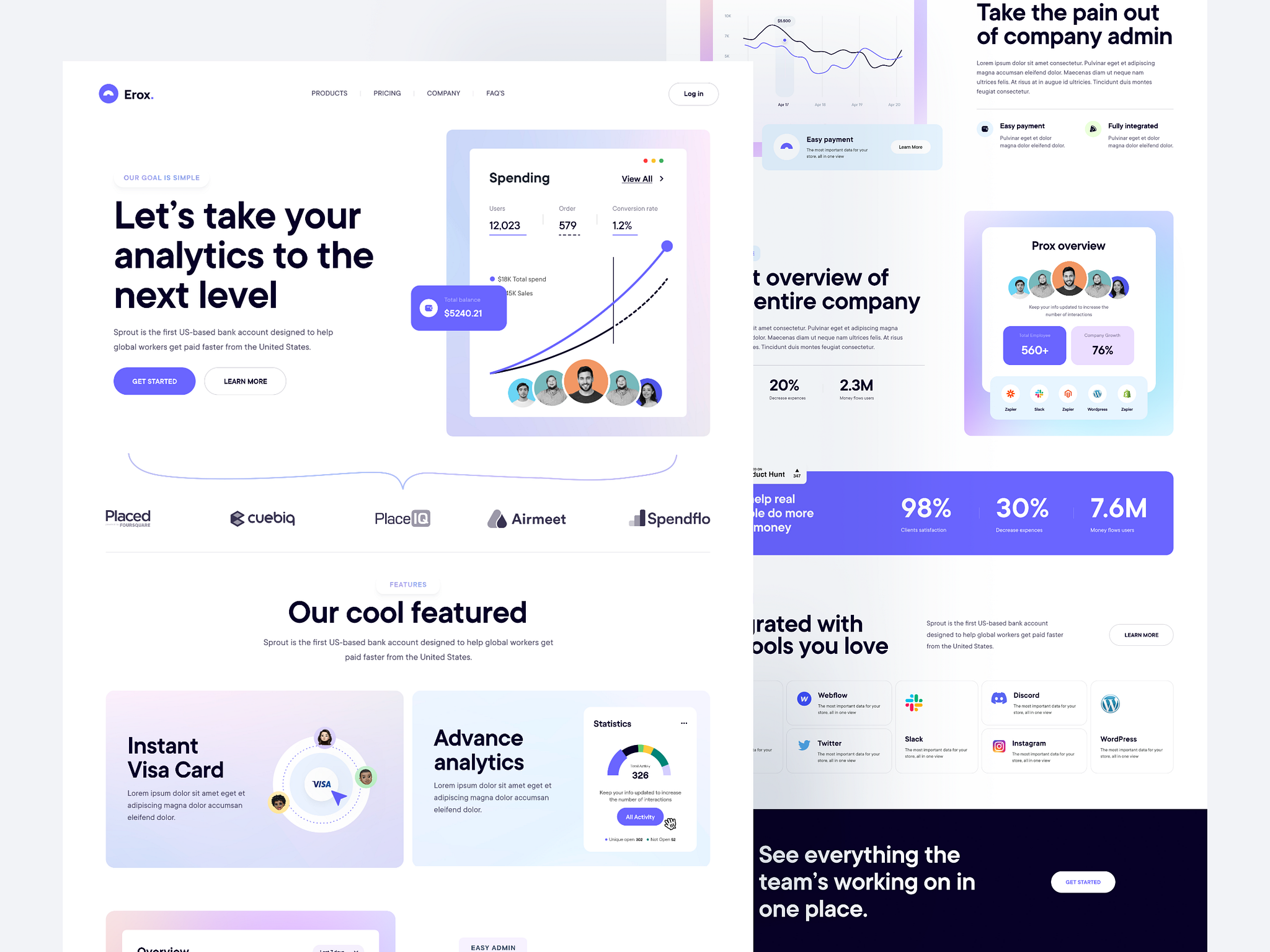 Erox - Finance SaaS Landing Page by Emon🌟 for Onixlab on Dribbble