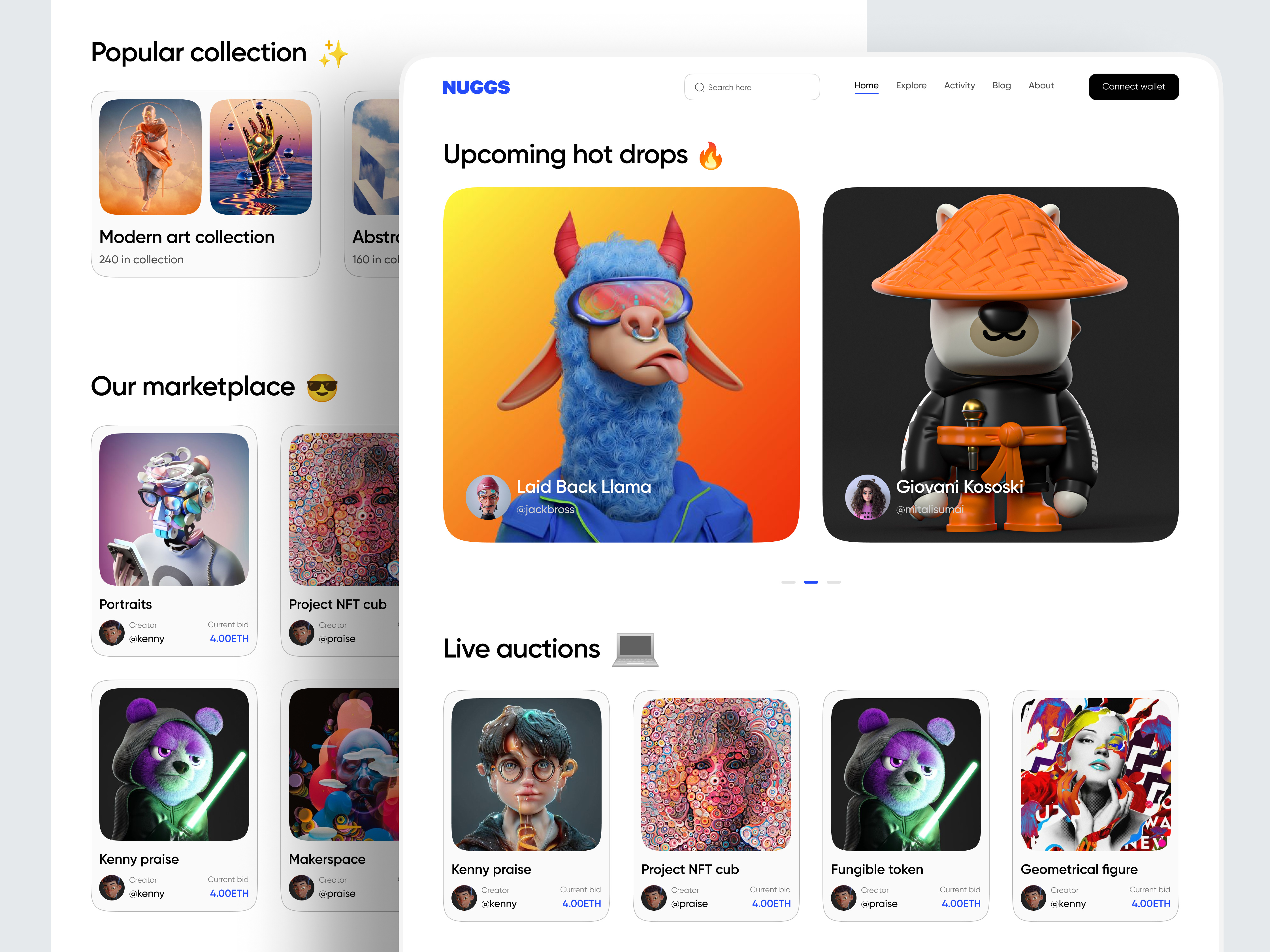 NFT Marketplace Website 👌 2023 trend art coinmarket crypto crypto web design cryto art digital art landing page meta meta website minimal minimal website nft nft art nft landing page ui ux web3 web3 website website