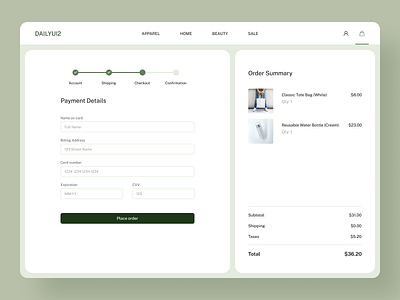 Daily UI 002 - Credit Card Checkout daily daily ui 002 daily ui challenge dailyui dailyui challenge dailyui002 dailyuichallenge design ui user experience user interface ux