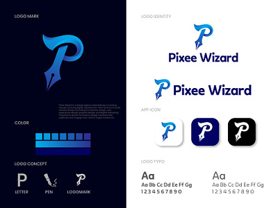 Branding design for Pixee Wizard app icon brand identity branding creative logo design gradient graphic design grid logo letter logo logo logo brand logo branding logo concept logo designer logo ideas logo mark logos modern modern logo professional logo