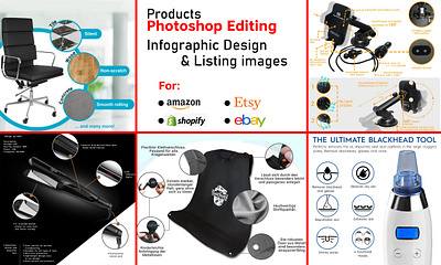 Amazon/ebay/etsy product photo editing,infographic design amazon product image editing graphic design image editing infographic photo editing photoshop