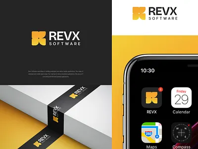 Revx Software | Letter R - Blockchain - Crypto - App Logo app logo blockchain brand identity branding crypto cryptocurrency finance fintech geometric graphic design letter r logo mehedi islam modern logo r logo revx software technology visual identity web design