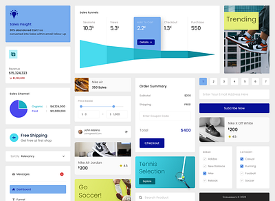 Sneaaakers - UI Component b2b b2c buyer category component dashboard ecommerce sales seller ui ux
