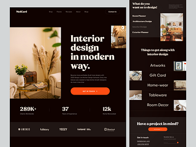 MedCard-Interior Website Homepage animation architecture decor furniture interior interior landingpage interiordesign living room room ui web web3
