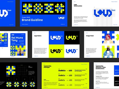 LOUD.Fest: Brand Guideline animation brand brand guideline branding collaborative community creativity design event fashion festival film influencer logo motion music pattern platform showcase visual branding