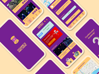 XGames Arcade App branding design figma lookingforwork ui ux