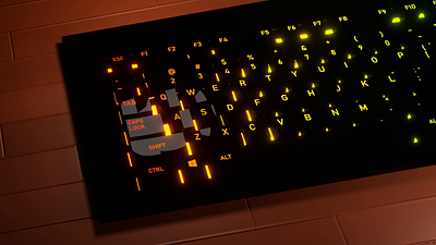 Keyboard 3d animation blender design ilustration keyboard