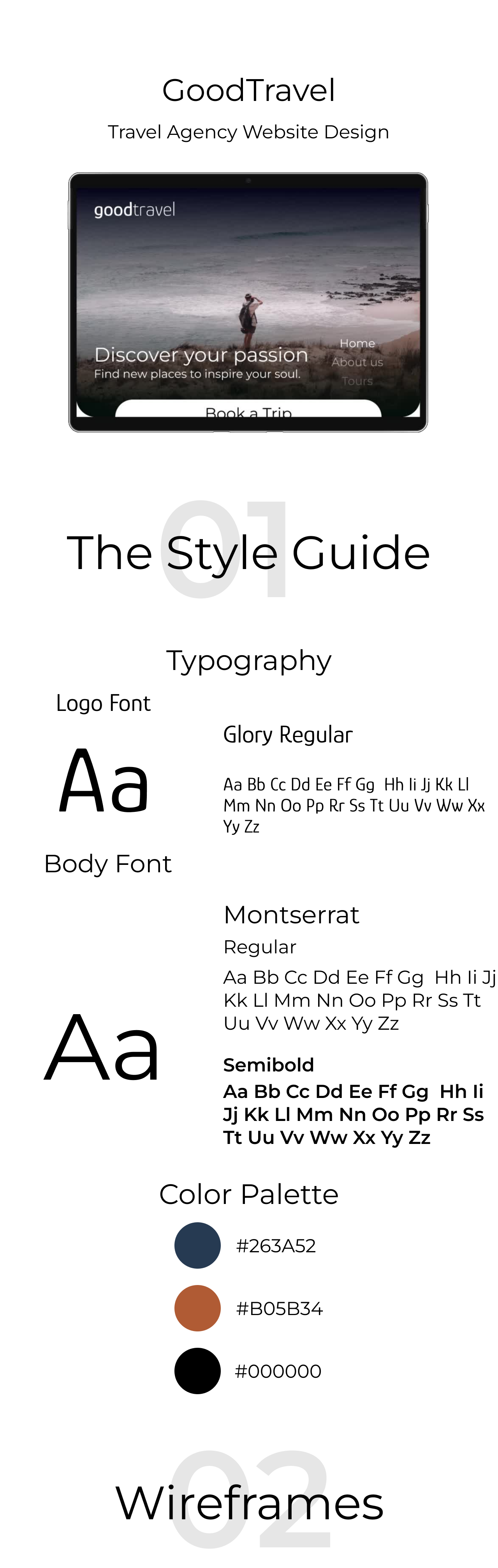 GoodTravel | Travel Agency Website Design app mobile ui ux web design website