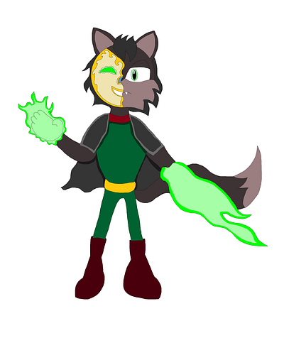 Nero Bradanska, Son of Amanda Bradanska the Fox african anthro character fantasy furry illustration italian mobian psychic sonic witch