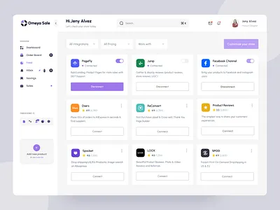 Omeya-Sales Analytics Dashboard admin pannel anlytics dashboard design management mobile app product sales ui uiux ux web app web application website