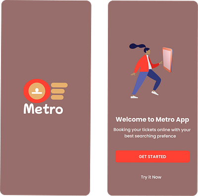 Metro booking app animation app booking branding design designer figma metro mobile uiux website