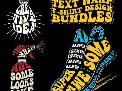 T-shirt design Bundles, Text effect in shoe, Warp text T-shirt design graphic design illustration logo t shirt t shirt design tshirt tshirts typography