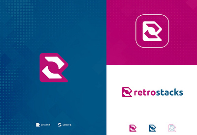 Retrostacks Logo Design design illustration logo