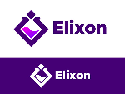 Elixon Mobile App Logo app branding design graphic design illustration logo typography vector