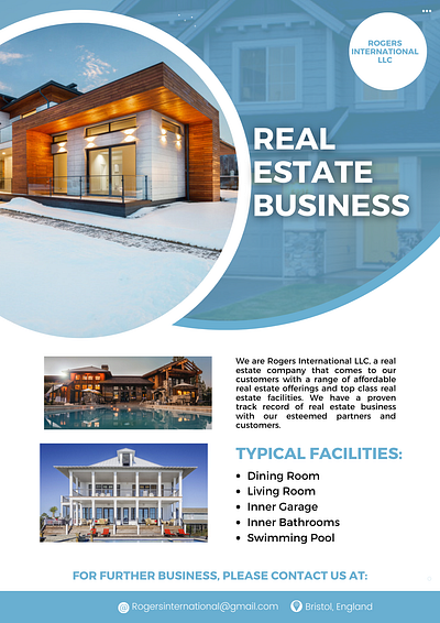 Flyers Design for Real Estate Agency branding design flyer design graphic design