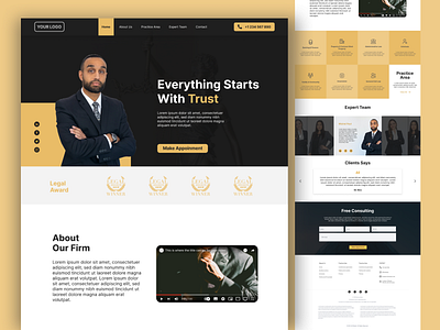 Law Firm Landing Page🧑‍⚖️ app css design html landing page law firm ui web design web page