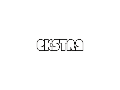 ekstra ekstra extra logotype minimal minimalistic simple simplicity