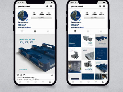 Instagram's Layout for "Persian Sanat" company brand brandidentity branding colorpallete design designer graphic design grid identity instagram instagramlayout layout layoutdesign layoutdesigner pallete theme