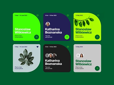 UI elements for App 🐻🌻 app banners branding clean colours concept design ecology environment green interface ios mobile ui ux