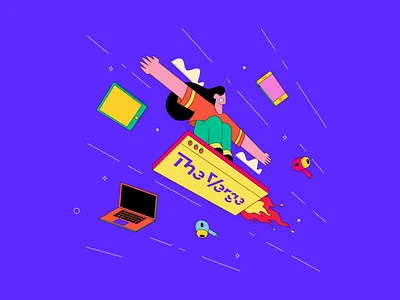 The Verge | Black Friday 2d art adobe illustrator behance character character design character designer design dribbble flat character flat design flat illustration freelance illustrator girl character illustration illustrator procreate vector vector girl vector women