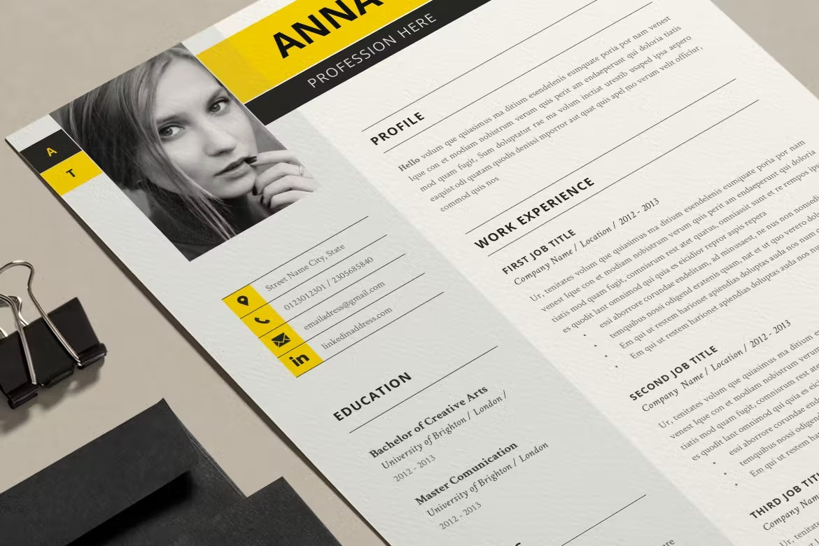 Resume Template / Cv clean resume cover letter creative resume curriculum vitae cv cv design cv template free cv free cv template free resume free resume template minimal resume modern cv modern resume professional resume resume resume clean resume cv resume design resume template