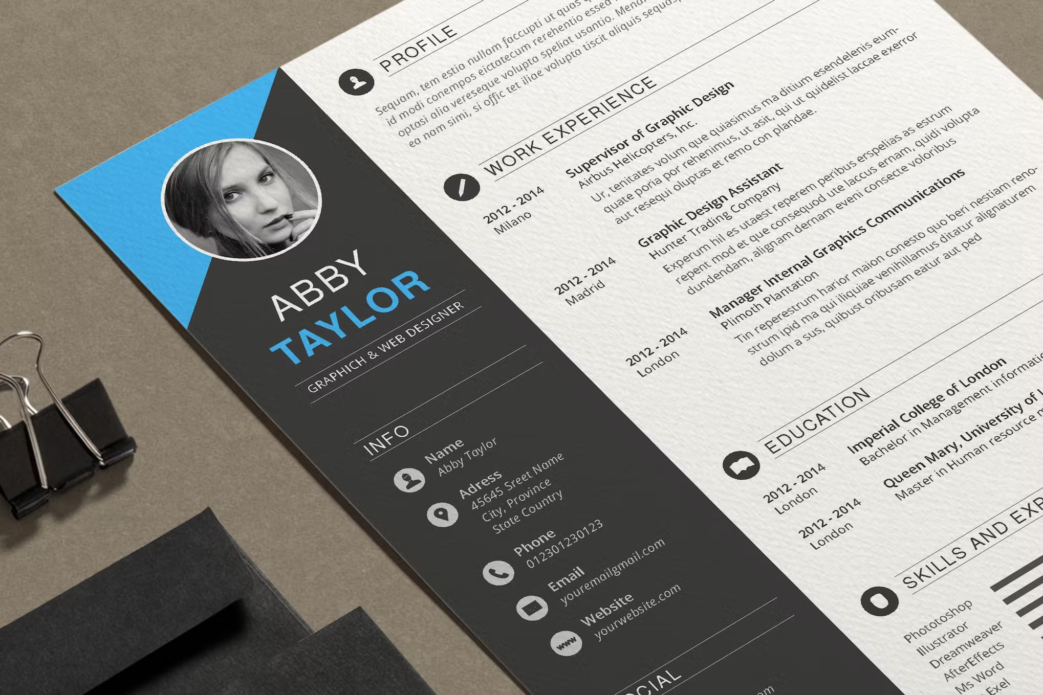 Minimal Resume Abby clean resume cover letter creative resume curriculum vitae cv cv design cv template free cv free cv template free resume free resume template minimal resume modern cv modern resume professional resume resume resume clean resume cv resume design resume template