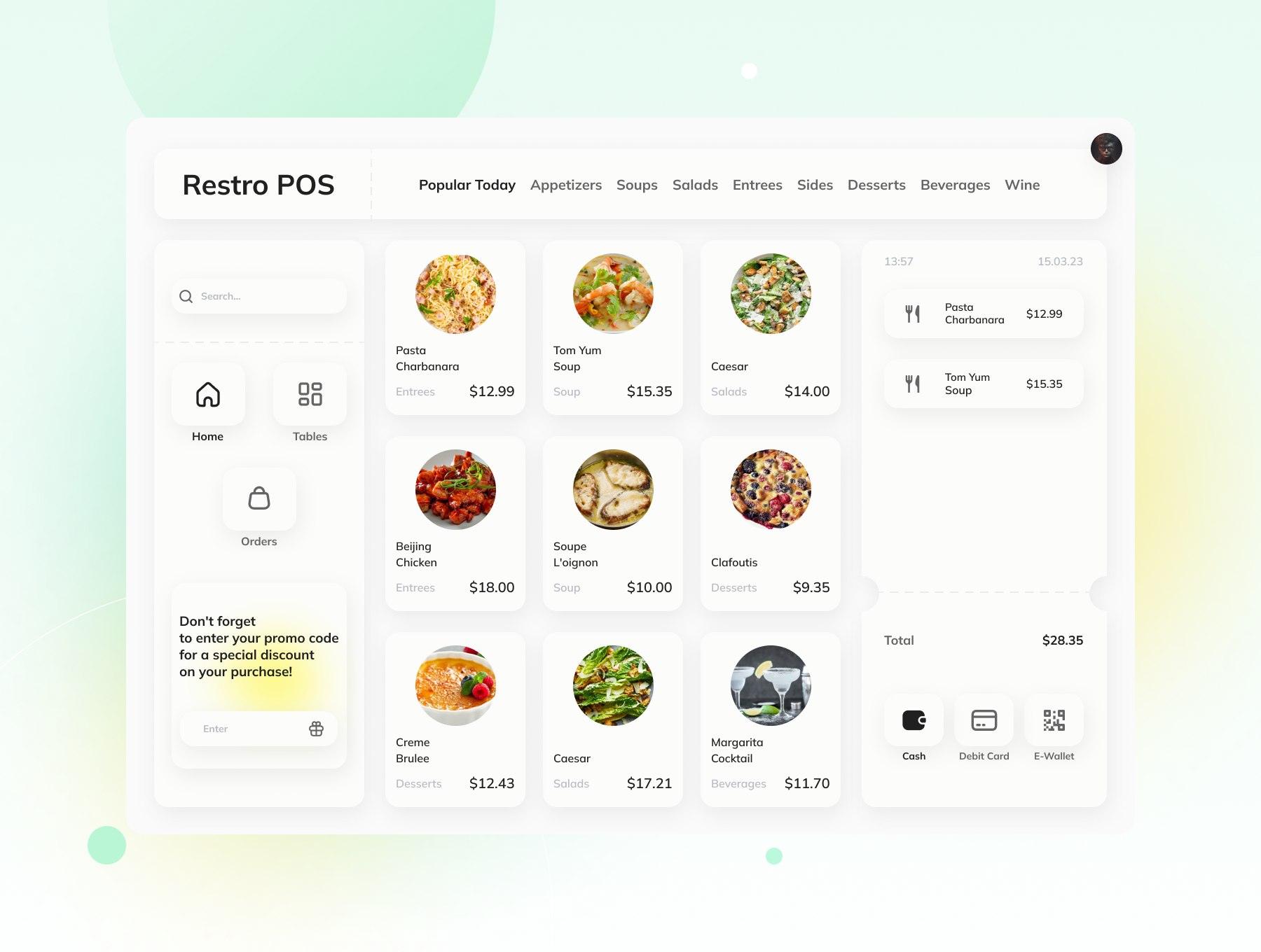 POS System for Restaurant landing point of sale point of sales pos pos design pos terminal pos ui product design restaurant saas