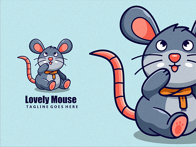 Lovely Mouse Character Mascot character cute design illustration logo lovely mascot mouse