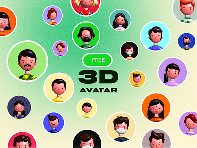 3D Avatar 3d avatar avatarart avatarcreation avatarworlds characterdesign digitalassets digitalavatars free illustration vector virtualidentity