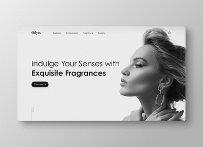 Perfume e-commerce design fashion graphic design hero perfume ui ux web