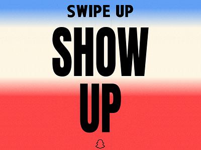 Snapchat Show Up Campaign arabic typography graphic design register to vote show up snap snapchat voting