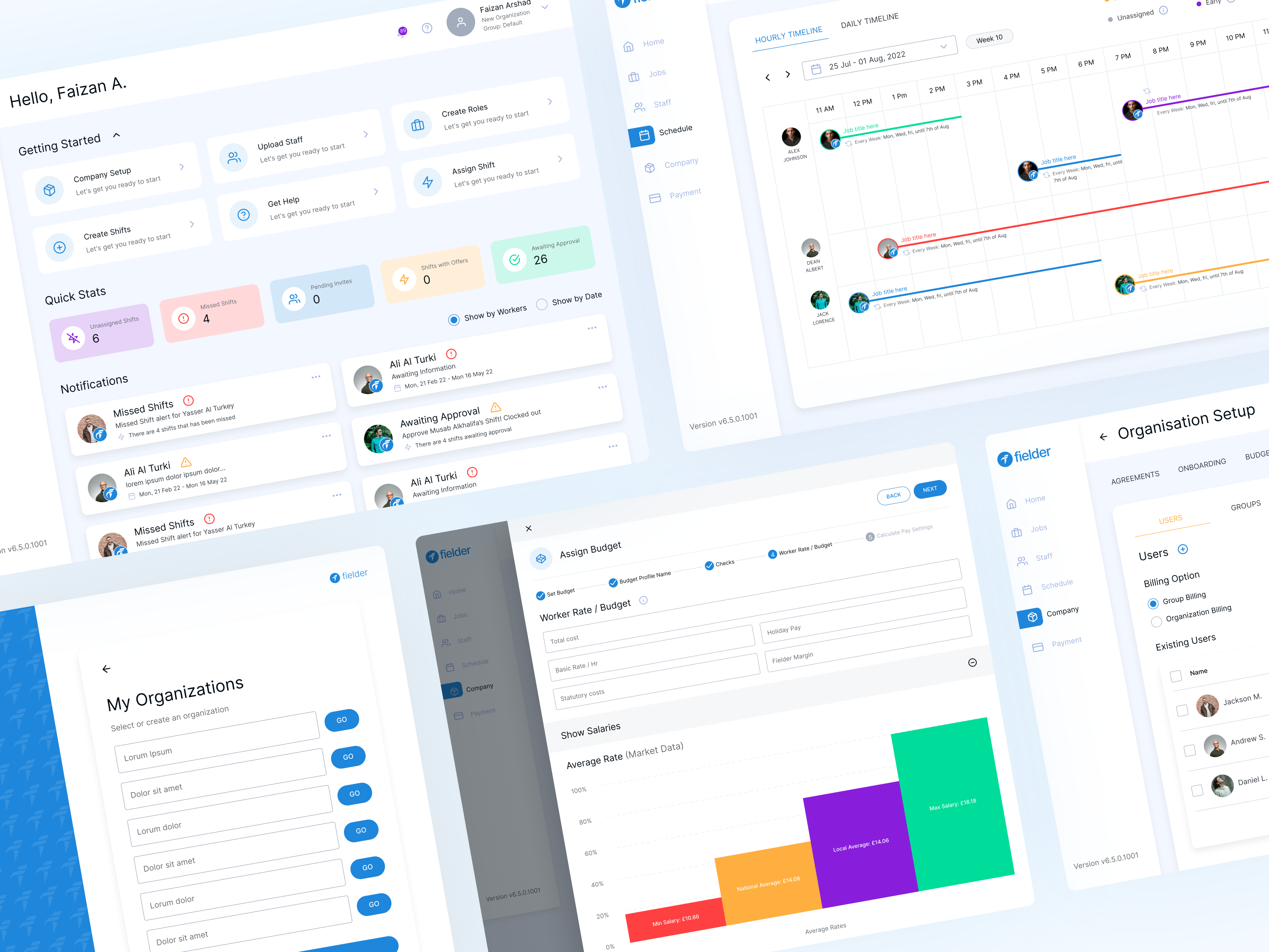 Example of Web App Design (Dashboard & Admin Panel)