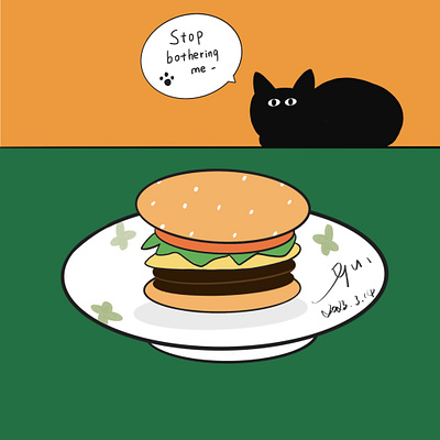 Black Cats animation illustration original