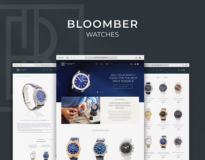 Project: Bloomber Watches - Website Design product design uiux ux research watch watch website design web application website website design