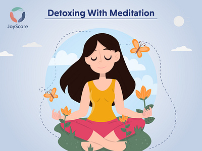 7 AWESOME STEPS TO DETOX YOUR MIND WITH MEDITATION branding