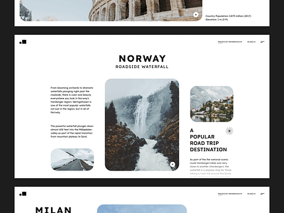 Travel Guide - Visual UI Design clean creative design inspiration layout minimal modern new travel trend trip typography ui website white