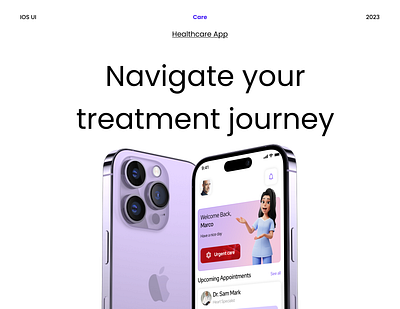 Care (Healthcare App) - iOS Presentation case study design healthcare ios design ui ux